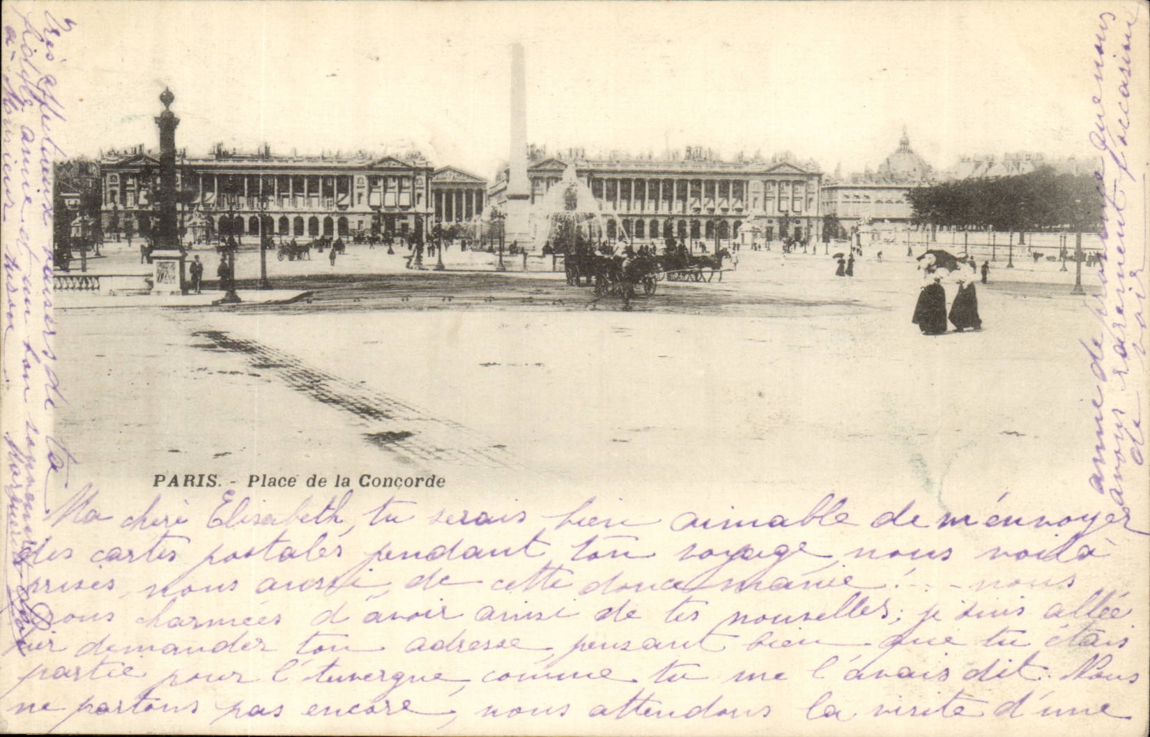 Paris CPA Place de la Concorde