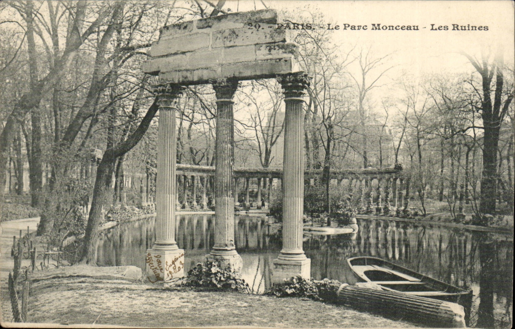 Paris CPA Park Heap ruins