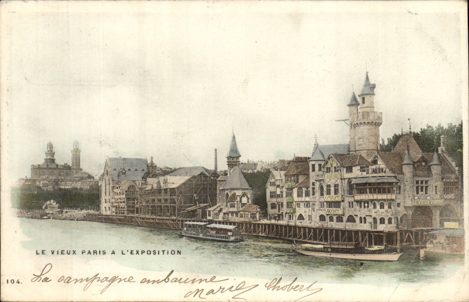 Paris CPA Le vieux Paris a l'exposition 