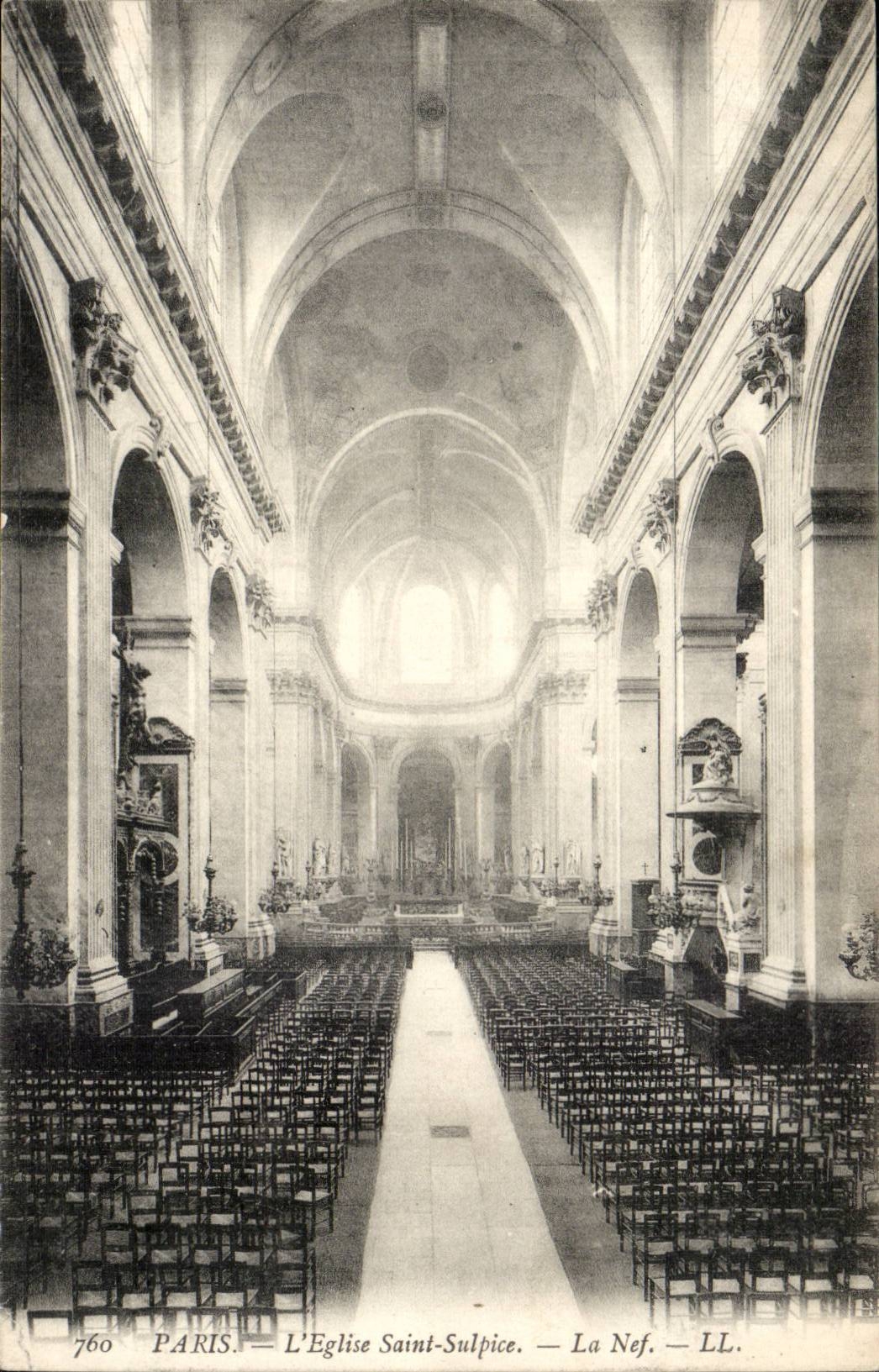 Paris CPA Church Saint Sulpice