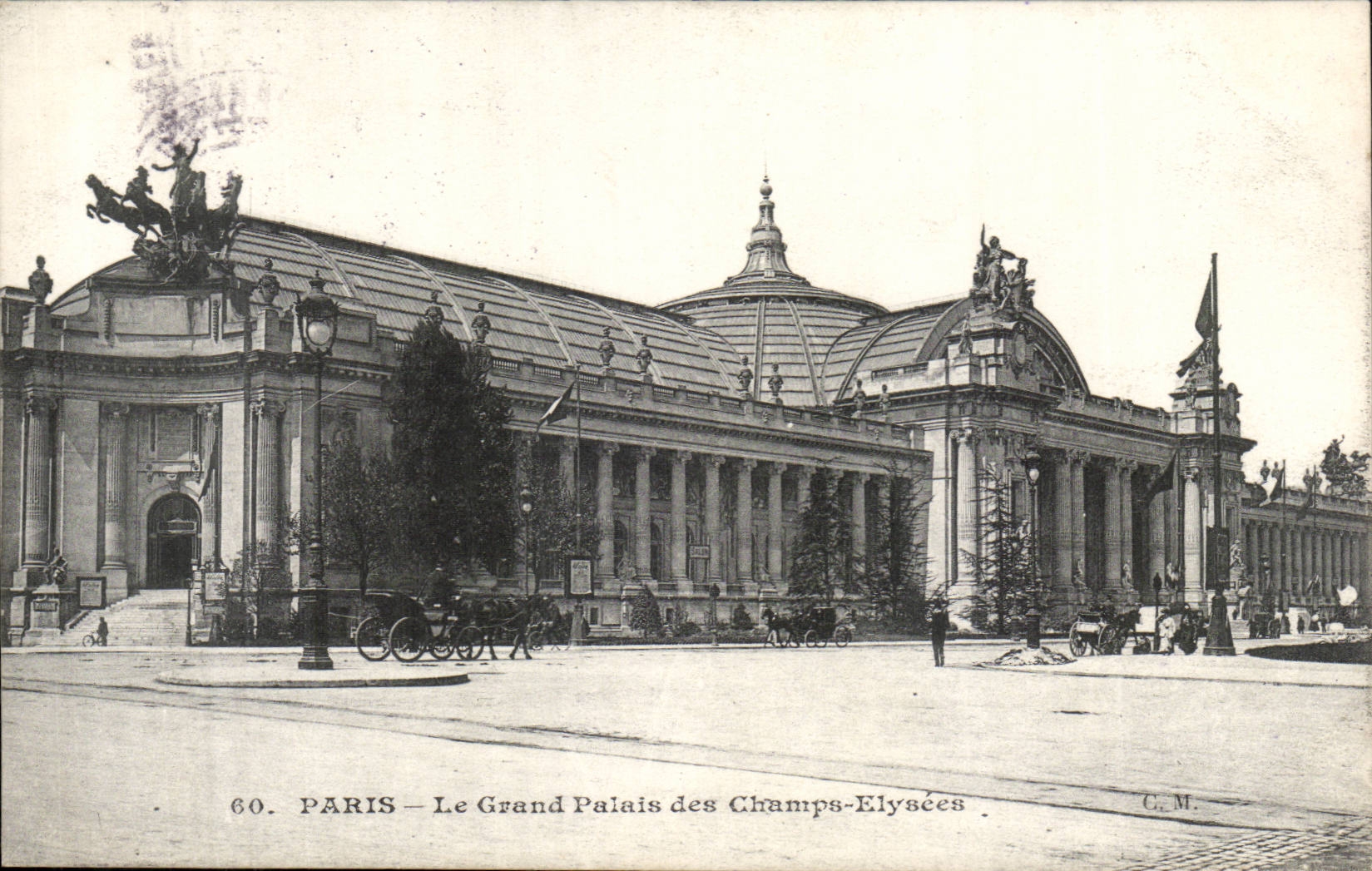 Paris CPA the Grand Palais of the Champs Elysees