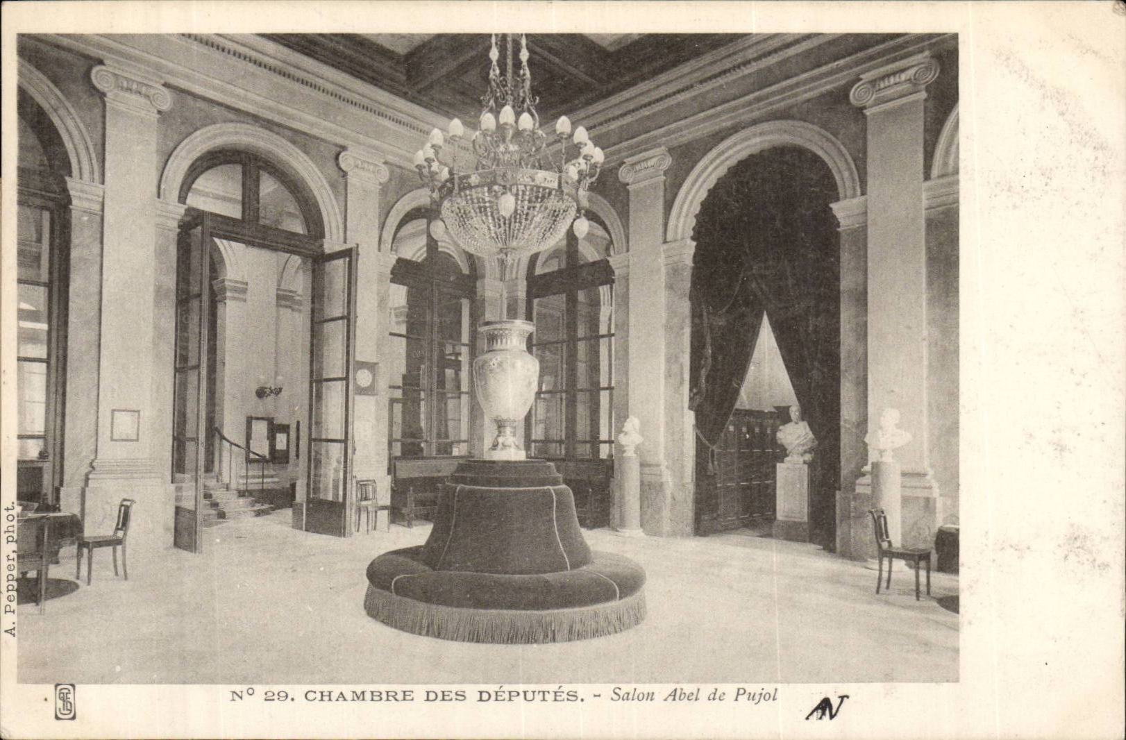 Paris CPA House of Commons Living room Abel de Pujol