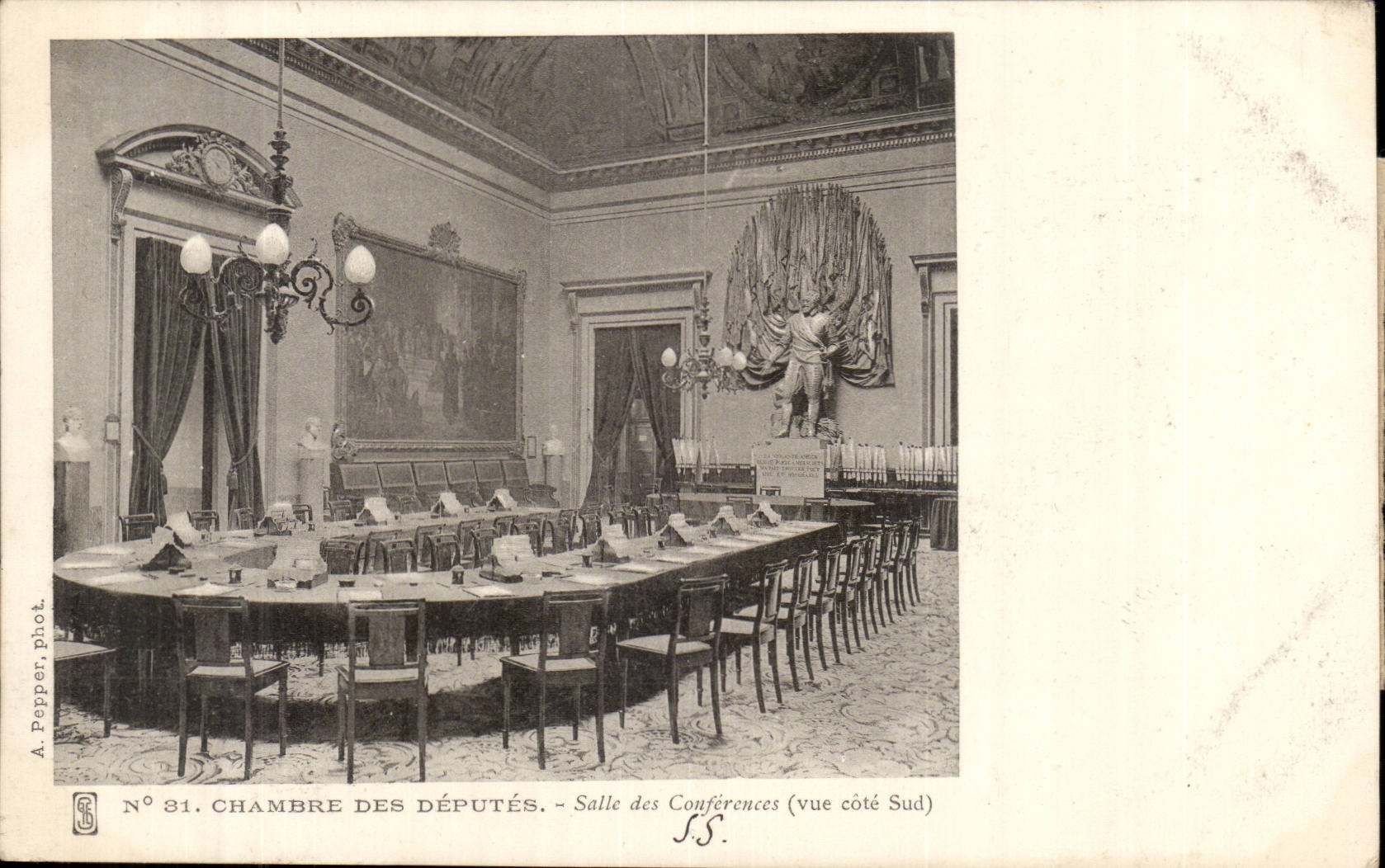 Paris CPA House of Commons Room of the Conferences (seen southern part)