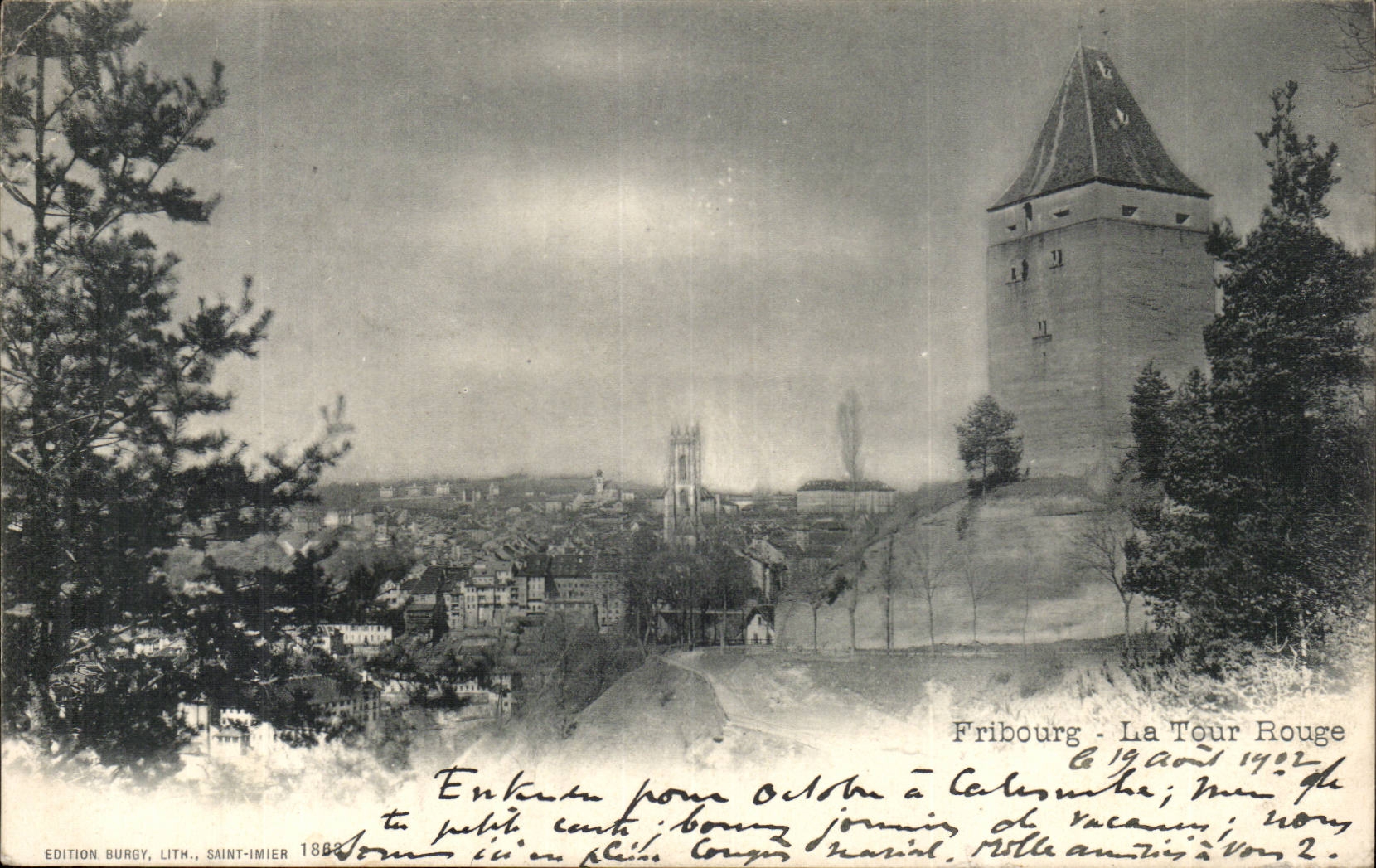 Suisse CPA Fribourg La Tour rouge