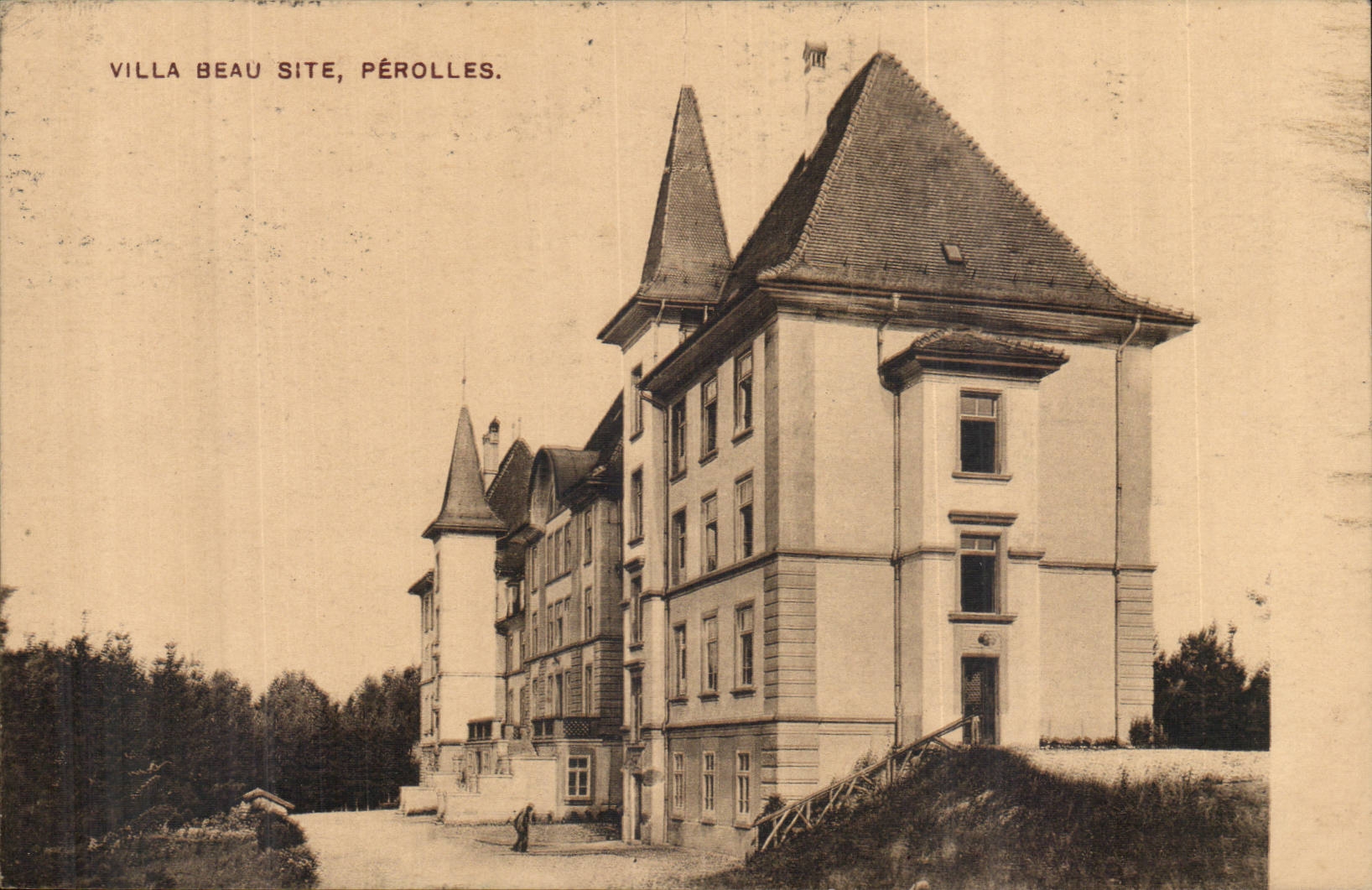 Suisse CPA Villa beau site Perolles