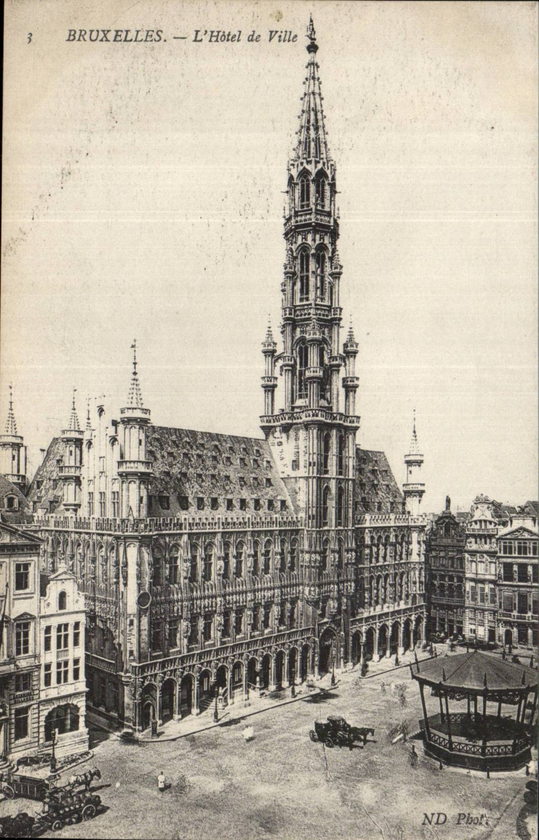Belgie Belgium Brussels CPA the town hall
