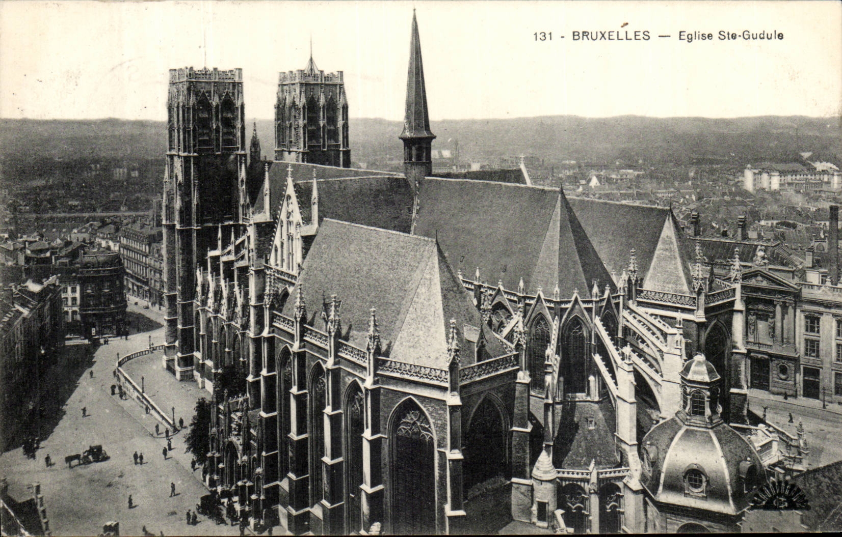 Belgie Belgium Brussels CPA Church co Gudule