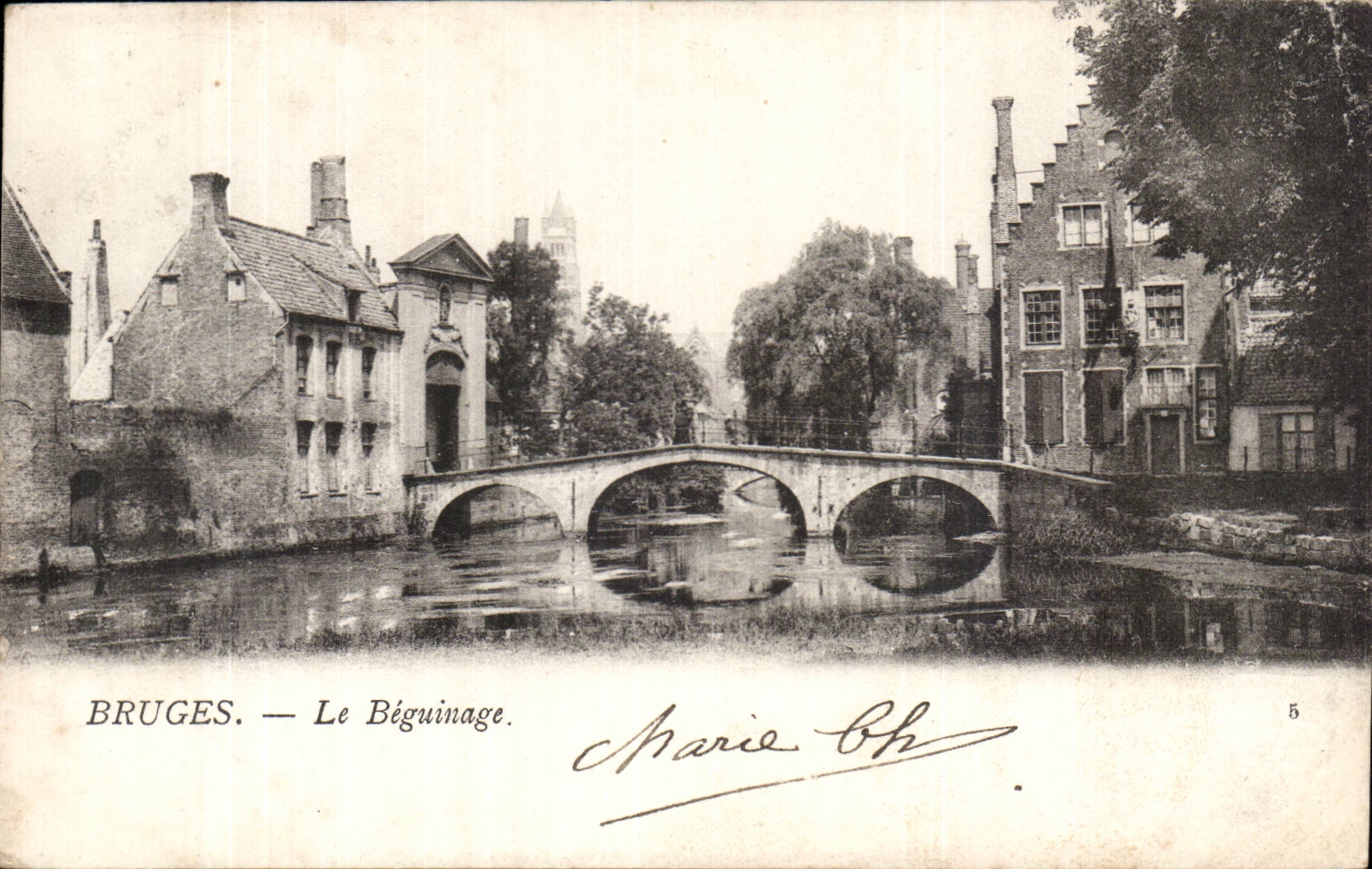 Belgie Belgium Bruges CPA the beguinage