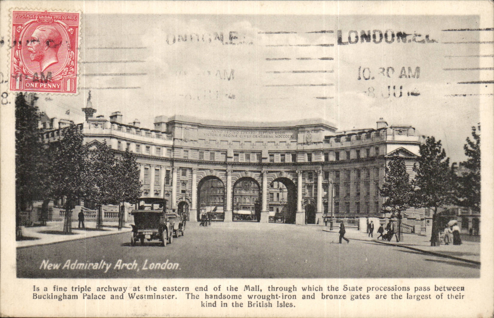 The United Kingdom London London CPA New admiralty arch