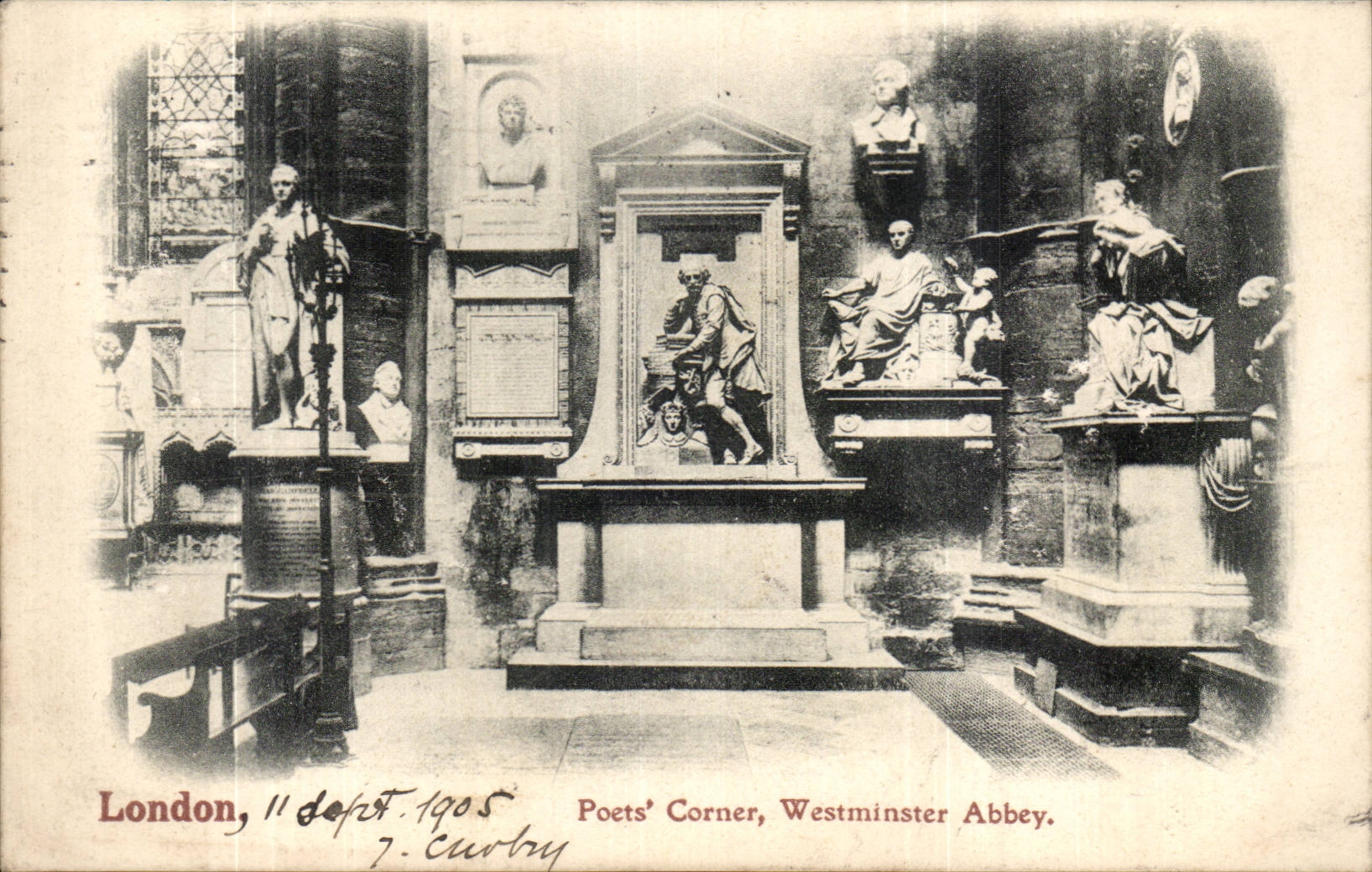 The United Kingdom London London CPA Poets' corner Westminster abbey
