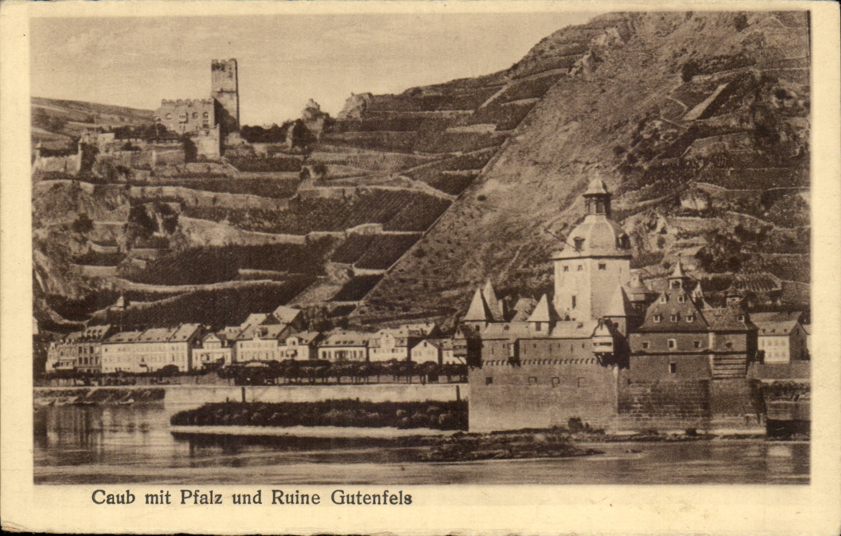 CPA CAub put Pfalz und Ruine Gutenfels