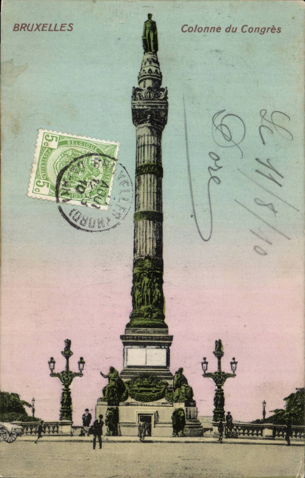 Belgium Brussels CPA Column of congers