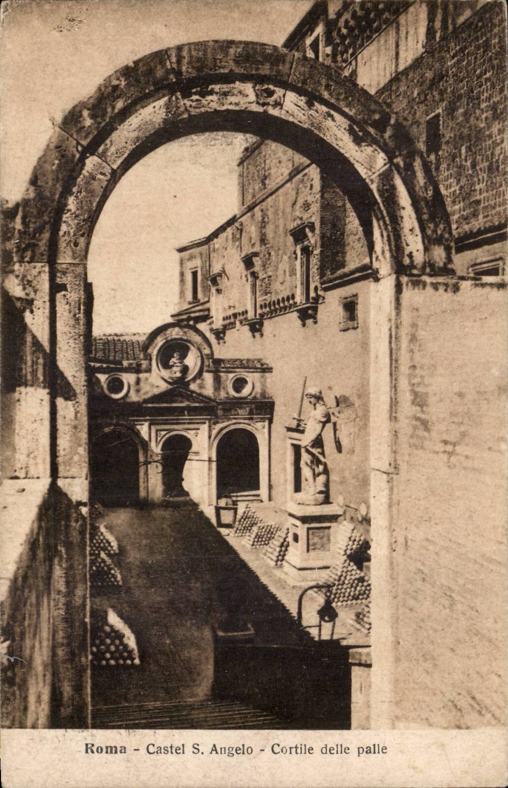 Landsitzhaus S Angelo Cortile delle Blatt Italien-Italien Rom CPA