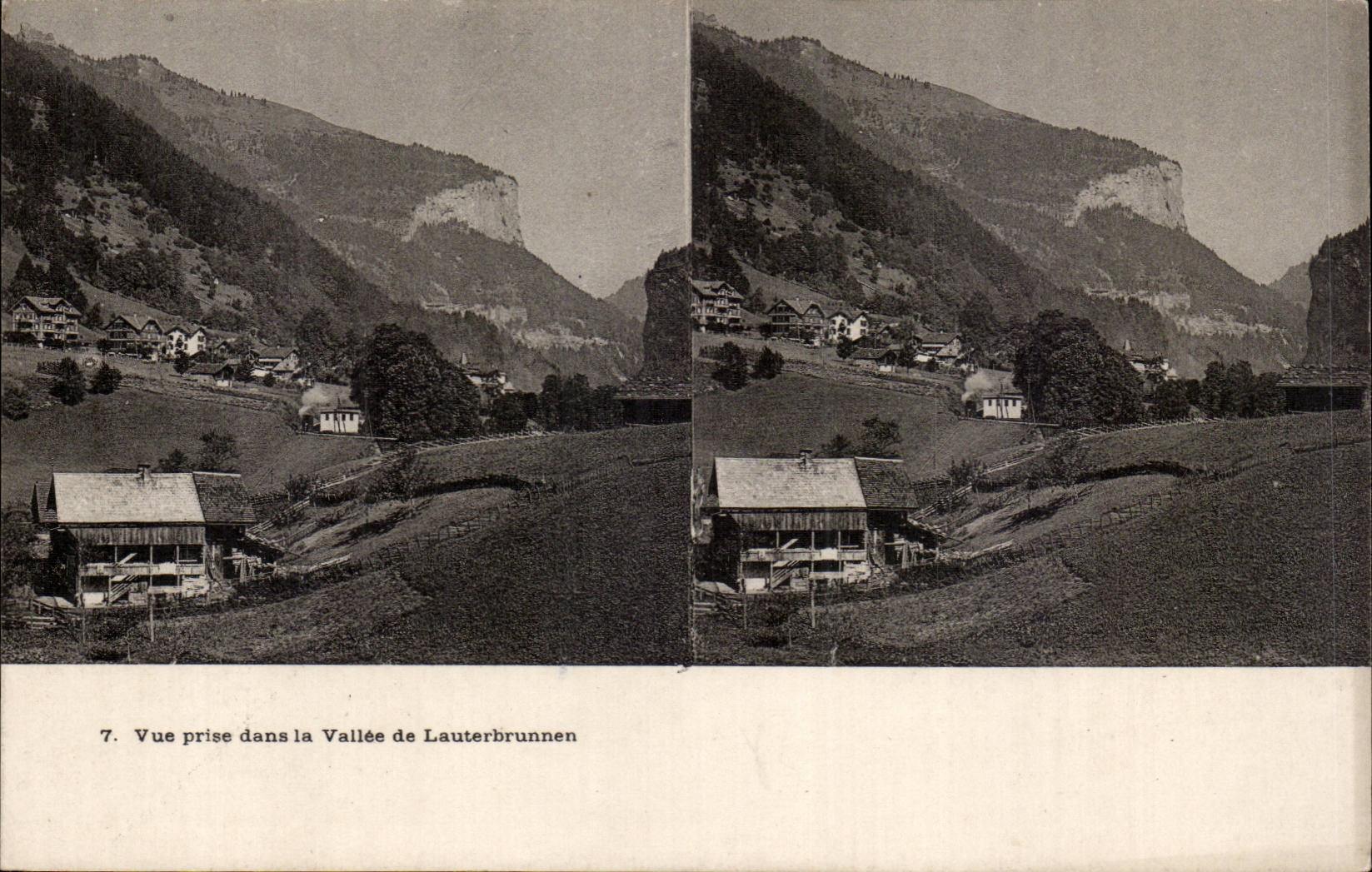 Suisse CPA Vue prise dans la vallee de Lauterbrunnen
