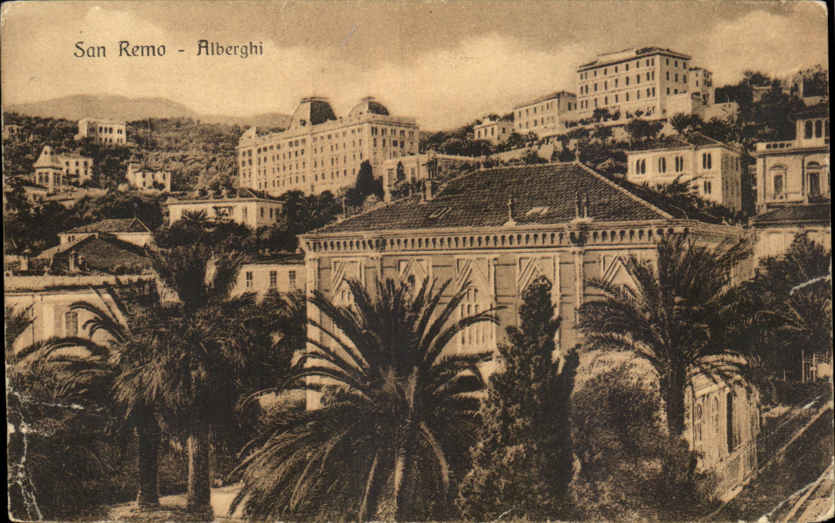 Italien San Remo CPA Alberghi