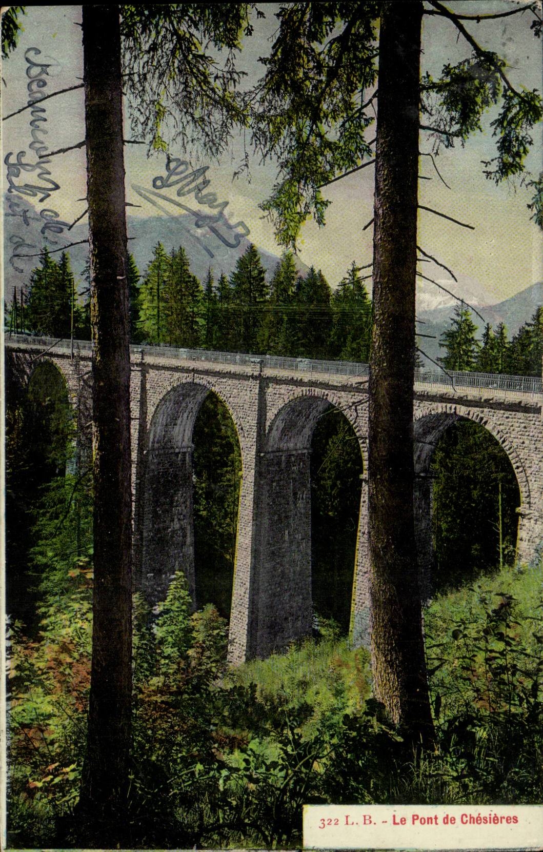 Suisse CPA Le pont de Chesieres