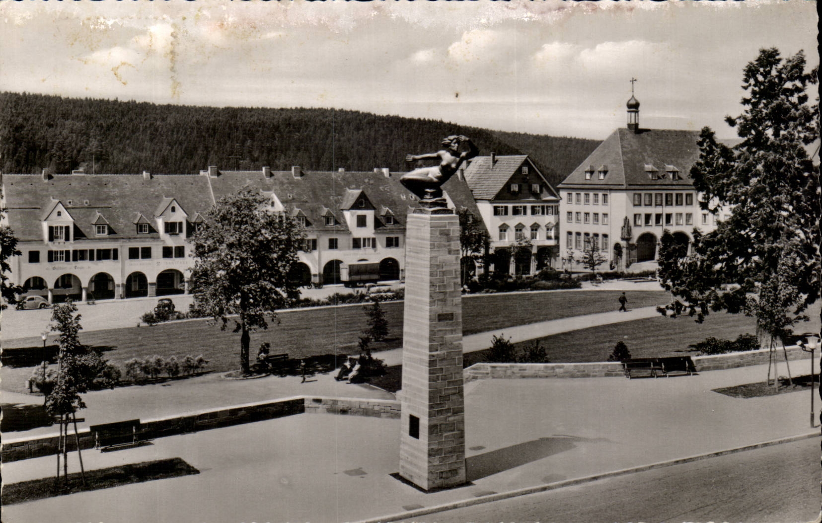 CPM Freudenstadt im Schwarzwald Marktplatz mit Gendeksaute