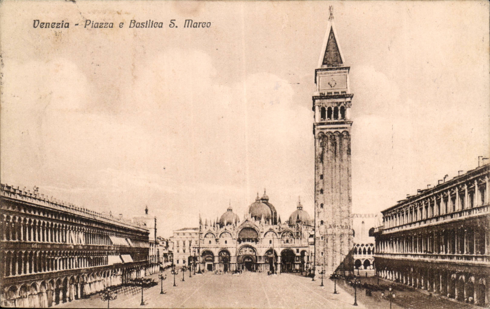 Italy Italia Venezia CPA Piazza E Basilica S Marco