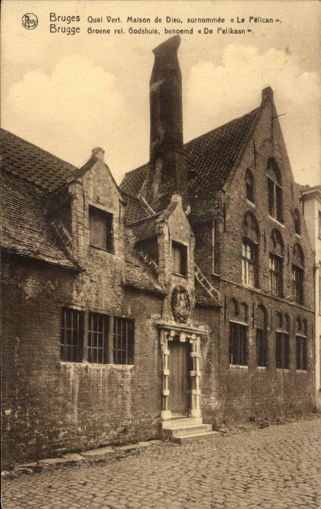 Belgium Blegie Bruges Green Quay House of God surnommee the pelican