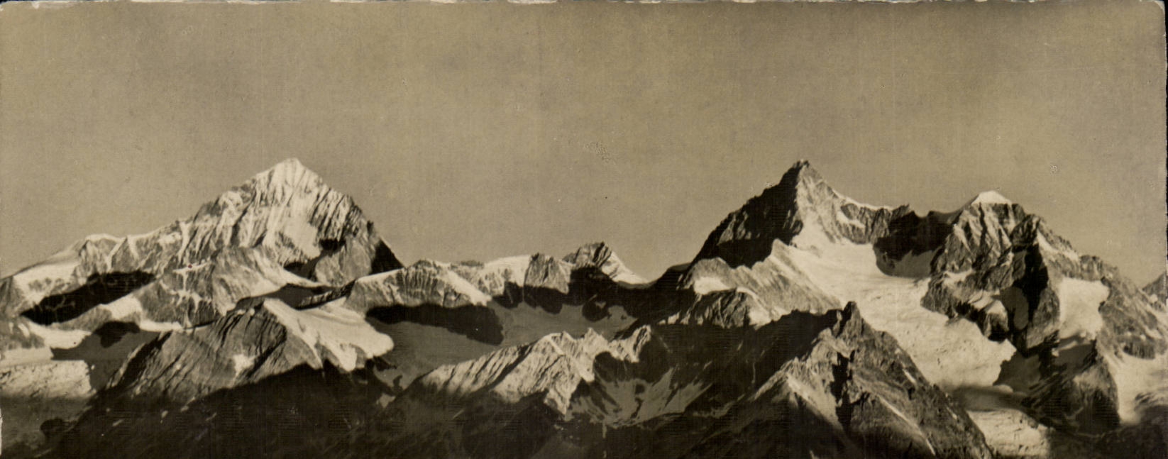 CPA Suisse Zermatt Sonnenaufgang auf Gornergrat Dent blanche