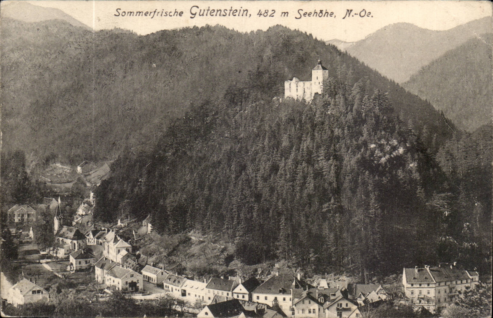 CPA Sommerfrische Gutenstein Seehohe