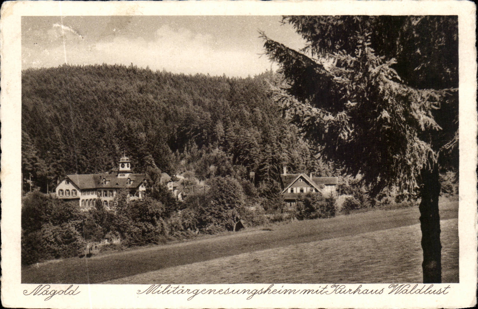 CPA Nagold Militargenesungsheim put Kurhaus Waldlust