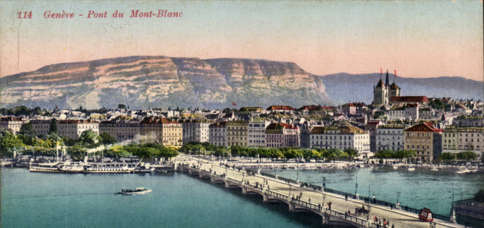 Switzerland - Schweiz - Geneva - Geneva - Bridge of Mont Blanc - - CPA