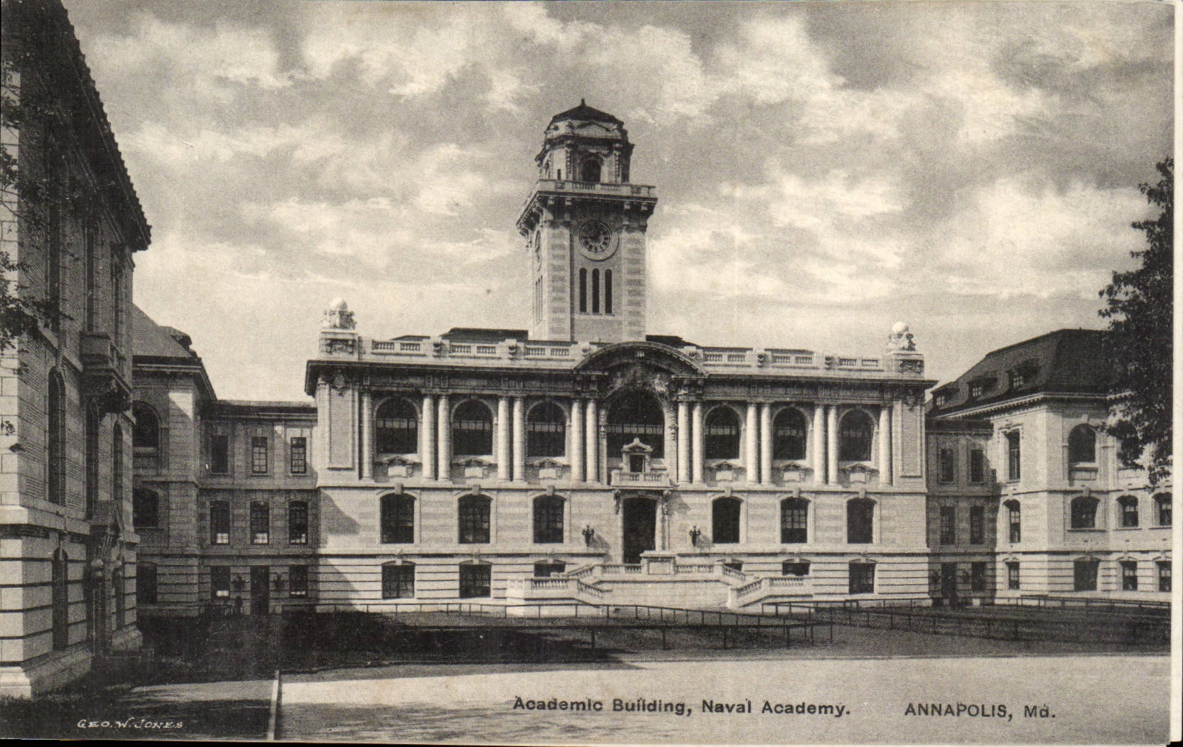 CPA the United States Academic Naval Building academy Annapolis Militaria