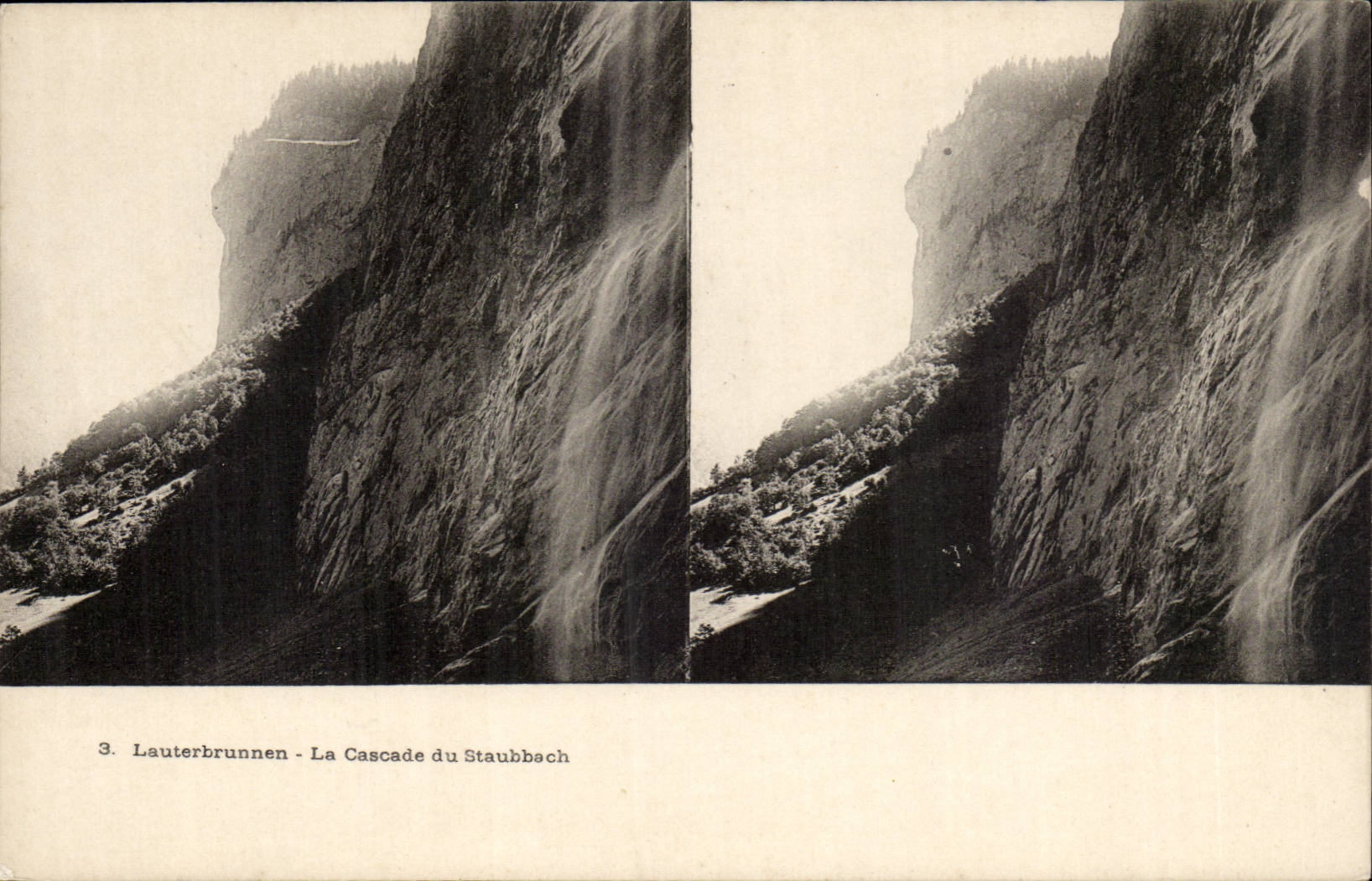 Suisse Lauterbrunnen CPA La cascade du Staubbach
