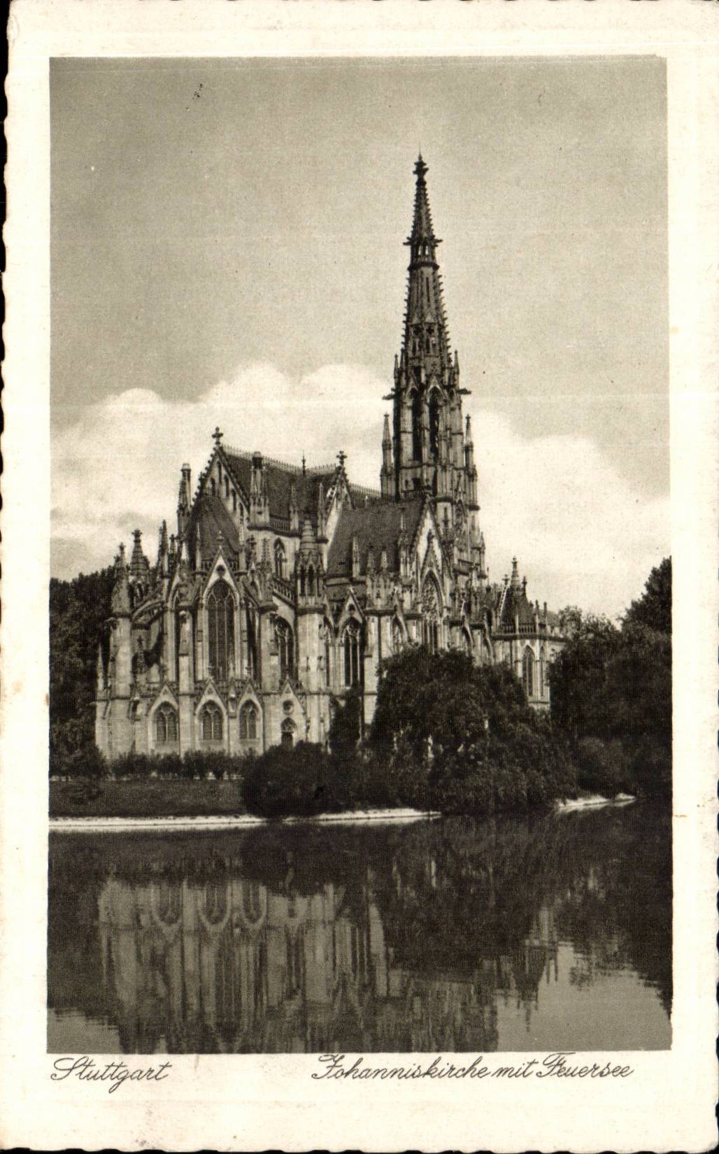 Germany Stuttgart CPA Johanniskircke put Fuersee