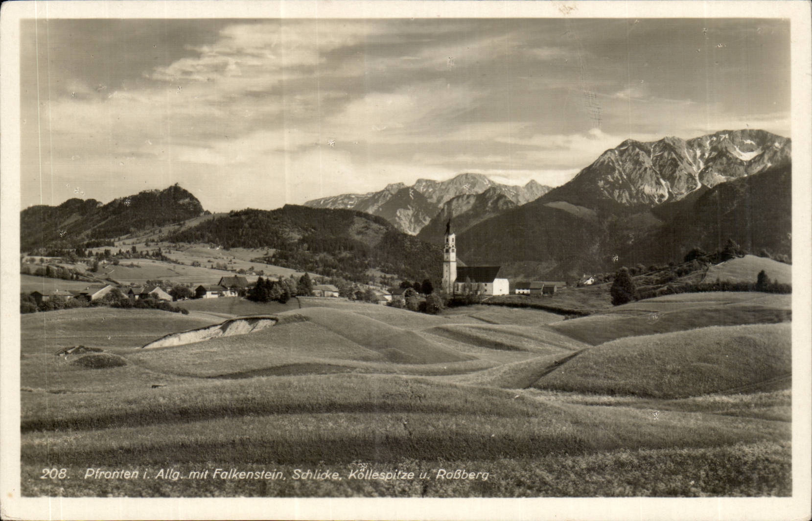 Suisse CPA Pfronten i Allg mit Falkenstein Schlicke Kollespitze u Rossberg