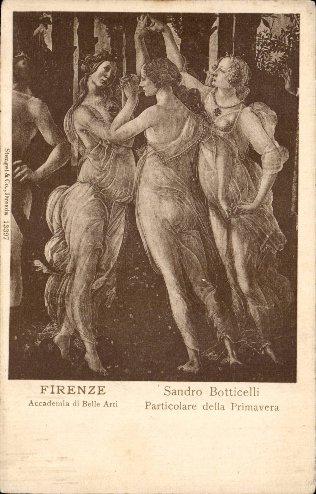 Italy - Italia - Italy - Firenze - Sandro Botticelli - Particolare della Primavera - CPA