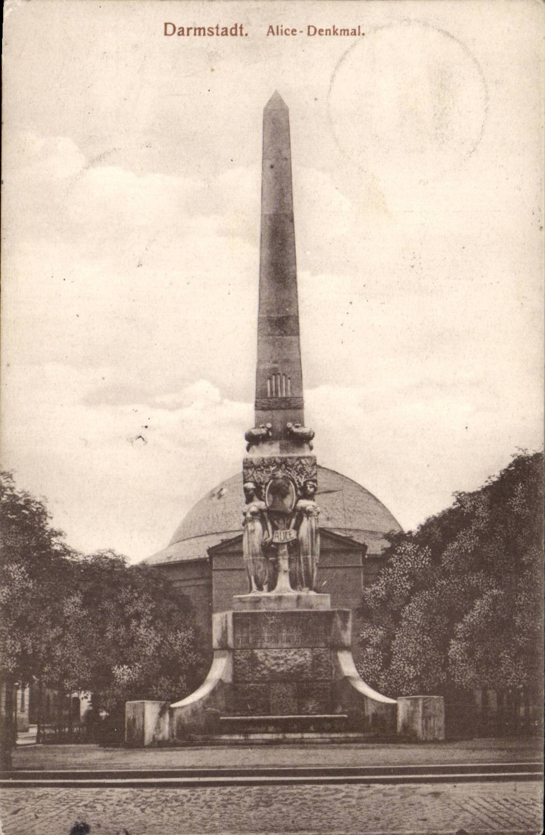 Germany - Deutschland - Darmstadt - Alice Denkmal CPA