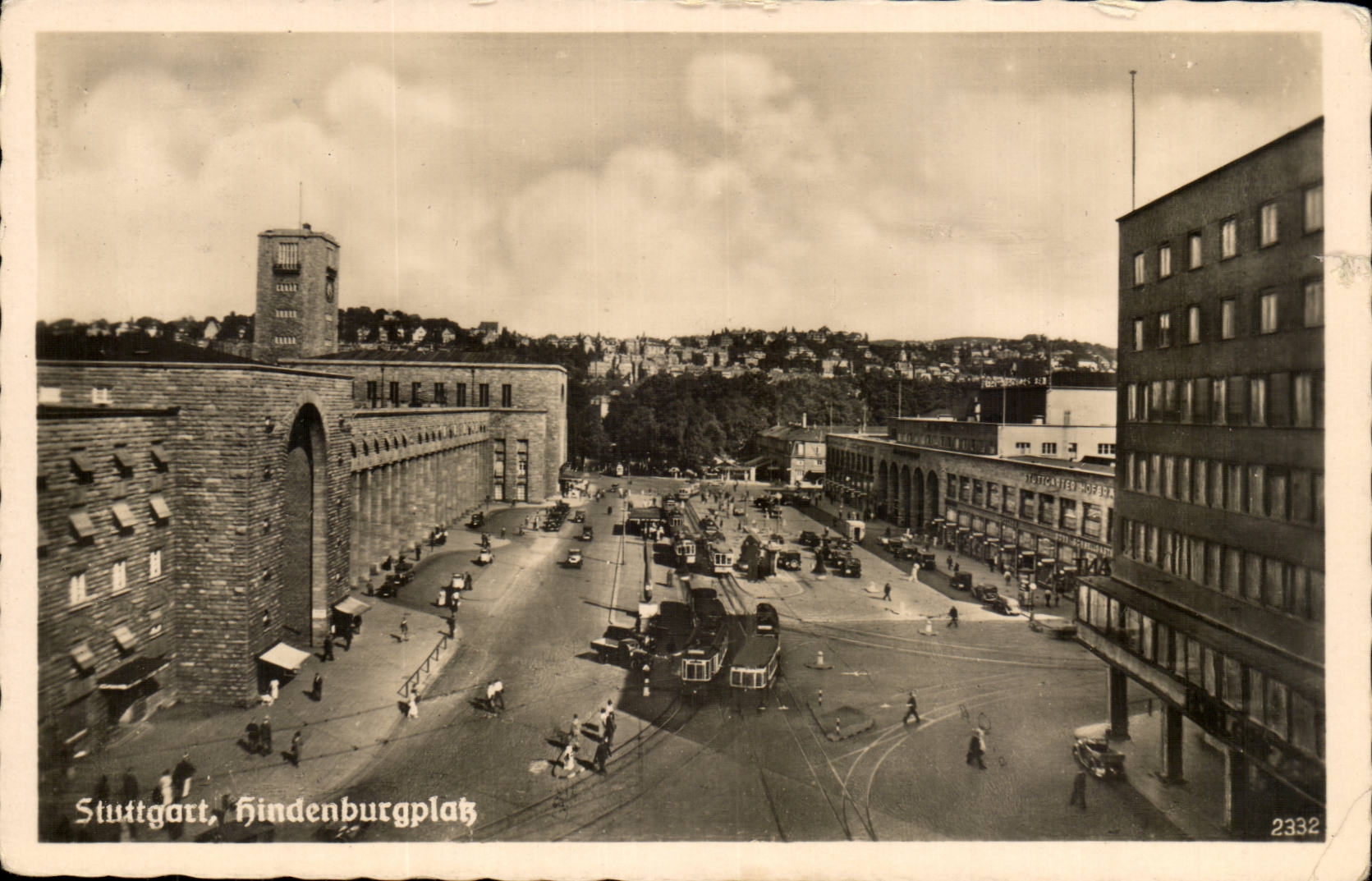 Germany Stuttgart Hindenburgplatz CPA