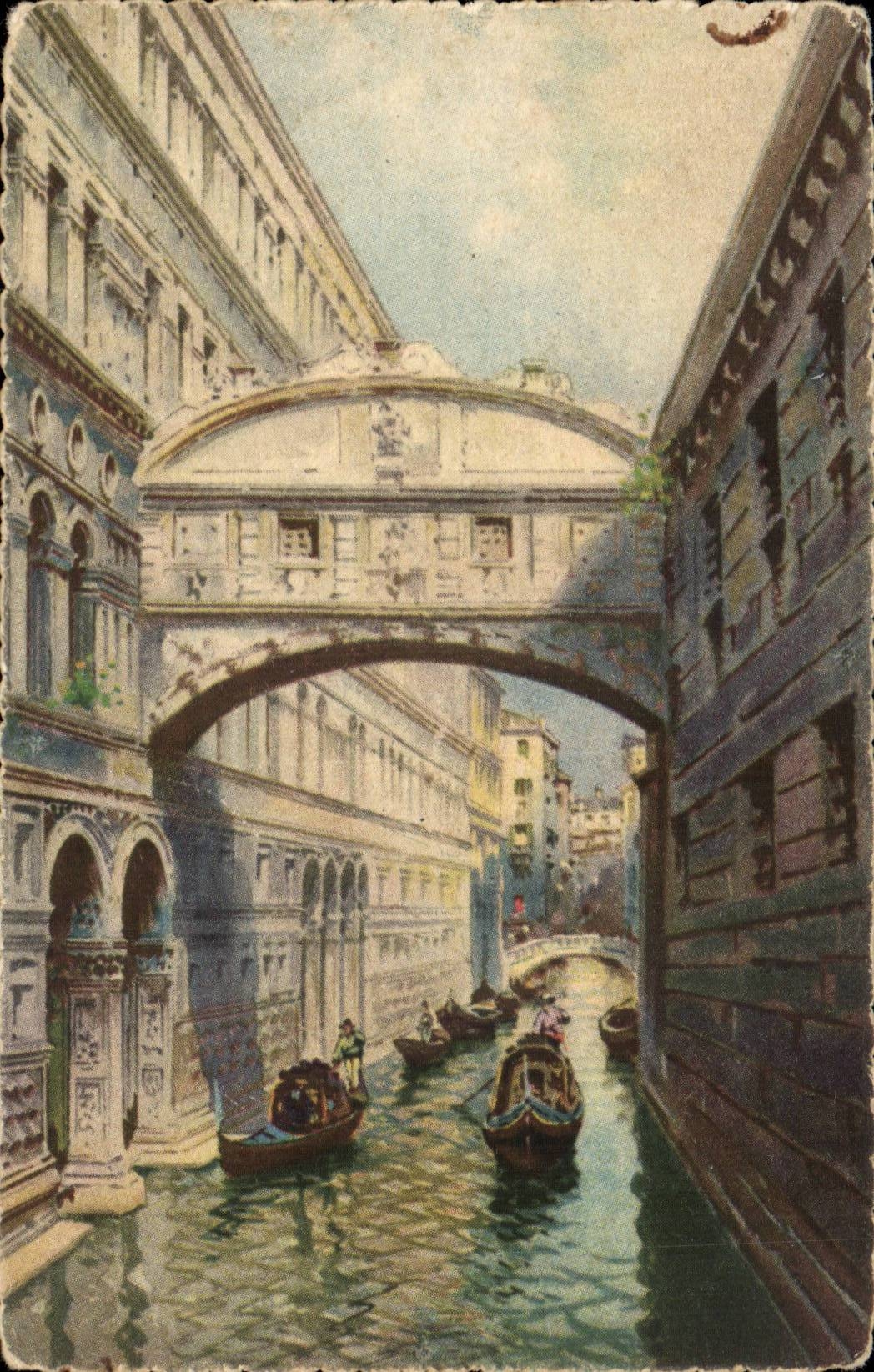 Italy Italia VEnezia CPA Bridges del Sospiri