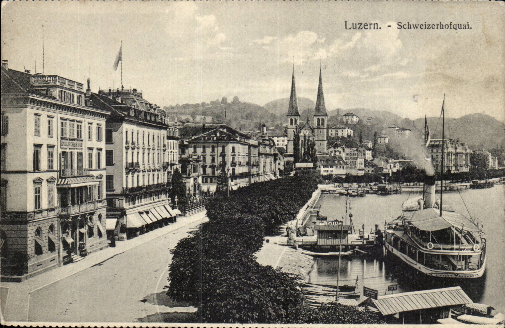 Switzerland CPA Lucerne Luzern Schweizhofquai