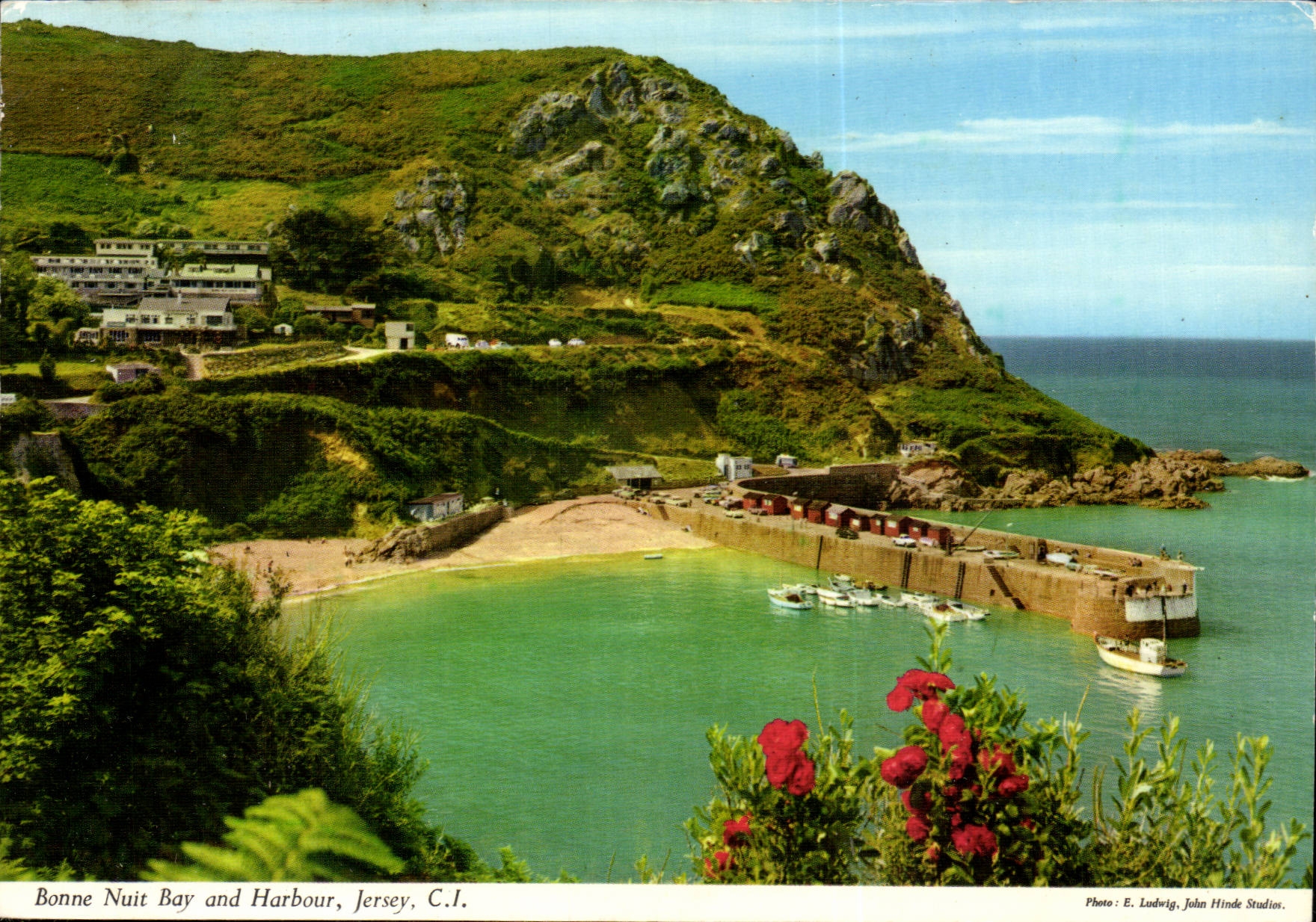 The United Kingdom MODERN CARD Jersey Bonne harms Bay and harbor