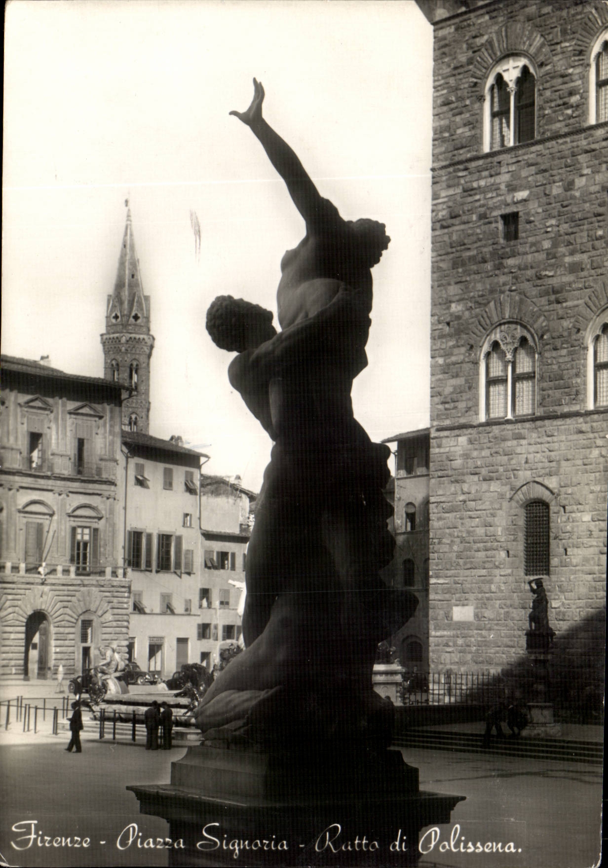 KARTE Firenze-Marktplatz Signoria Ratto di Polissena Italien-Italien MODERNER
