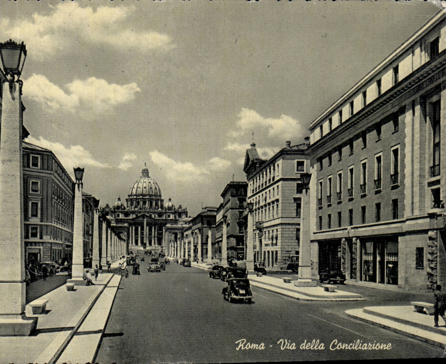 MODERNE KARTE Rom Italien-Italien uber della Conciliazione