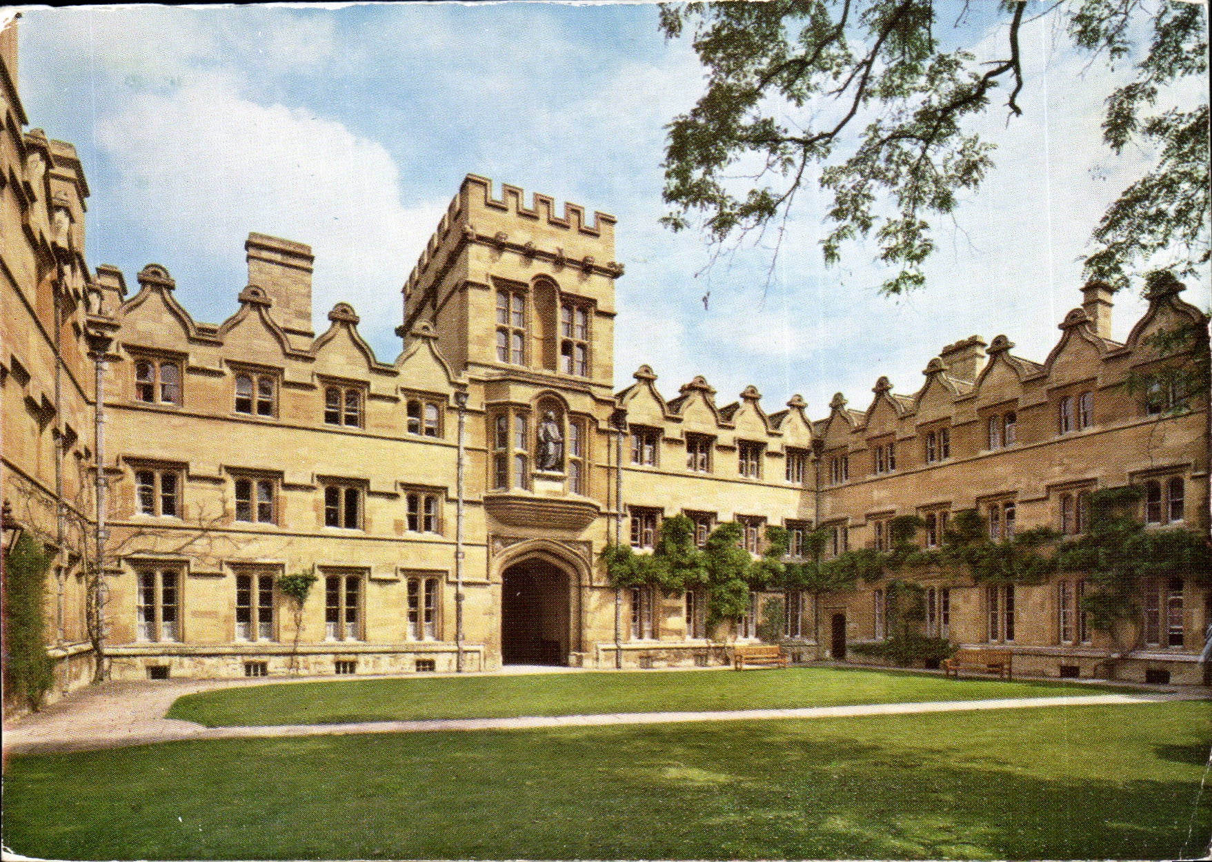 The United Kingdom University college Oxford MODERN CARD Radcliffe Quadrangle