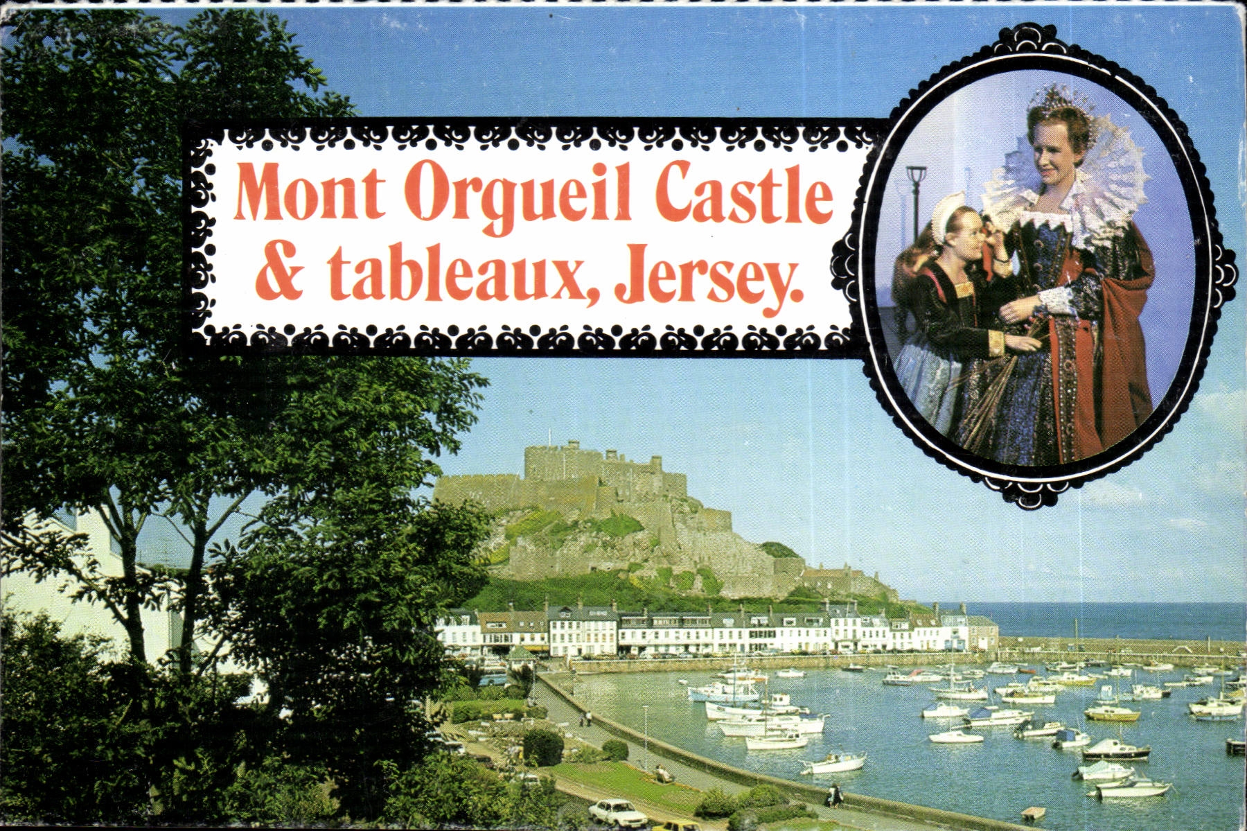 The United Kingdom Jersey MODERN CARD Mount Castle Pride & tables