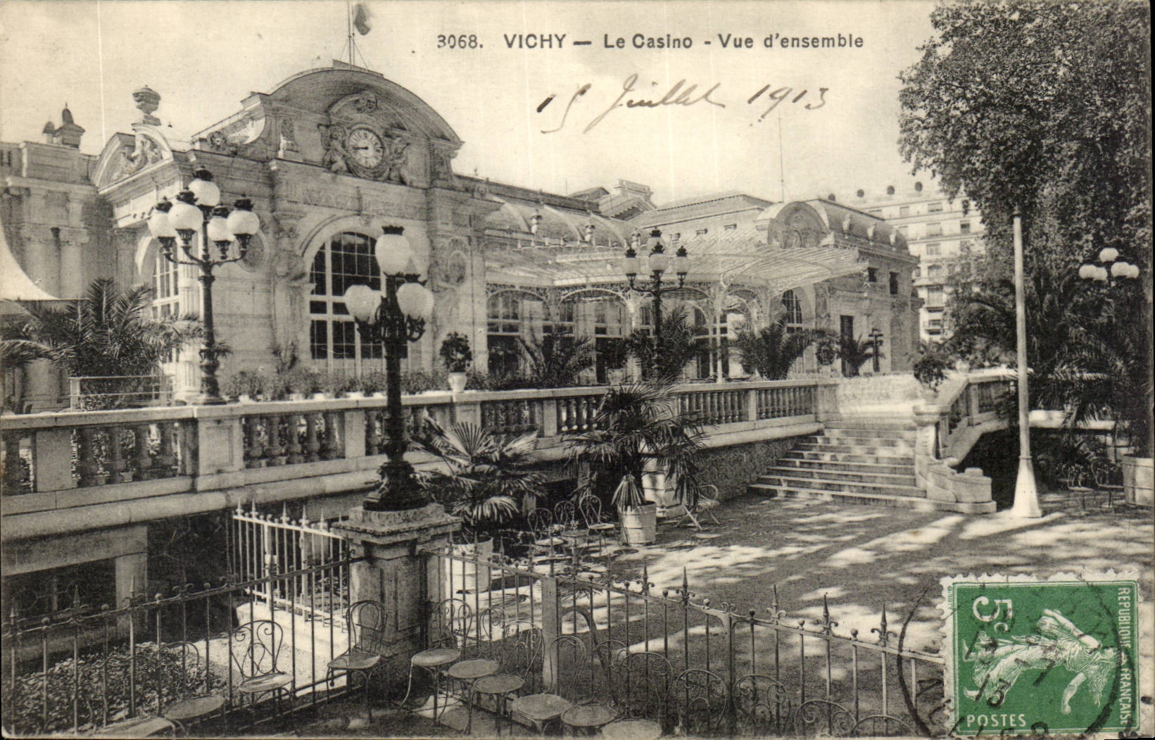 Vichy CPA la casino Vue d'ensemble