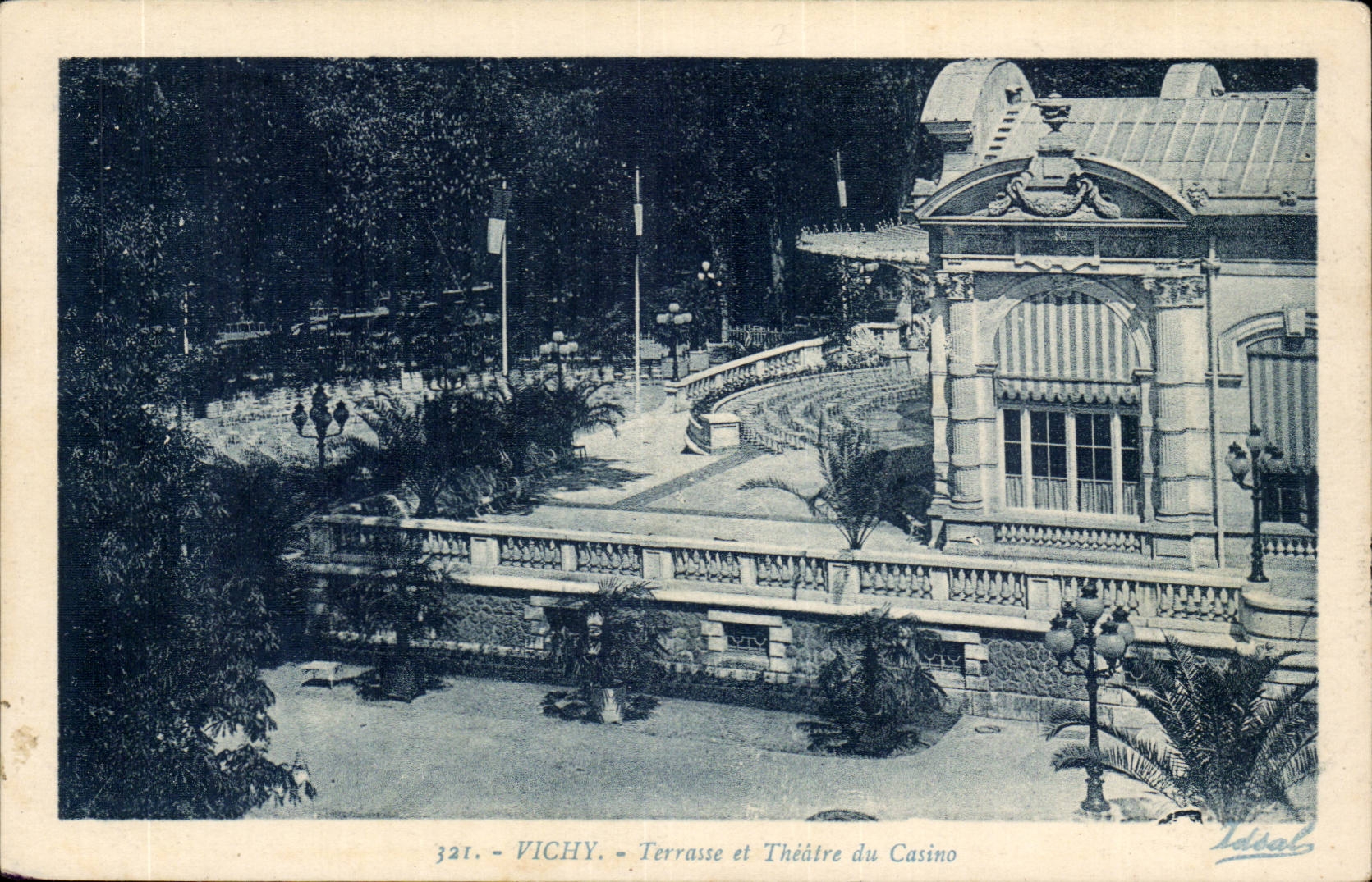 Vichy CPA Terrasse et theatre du casino