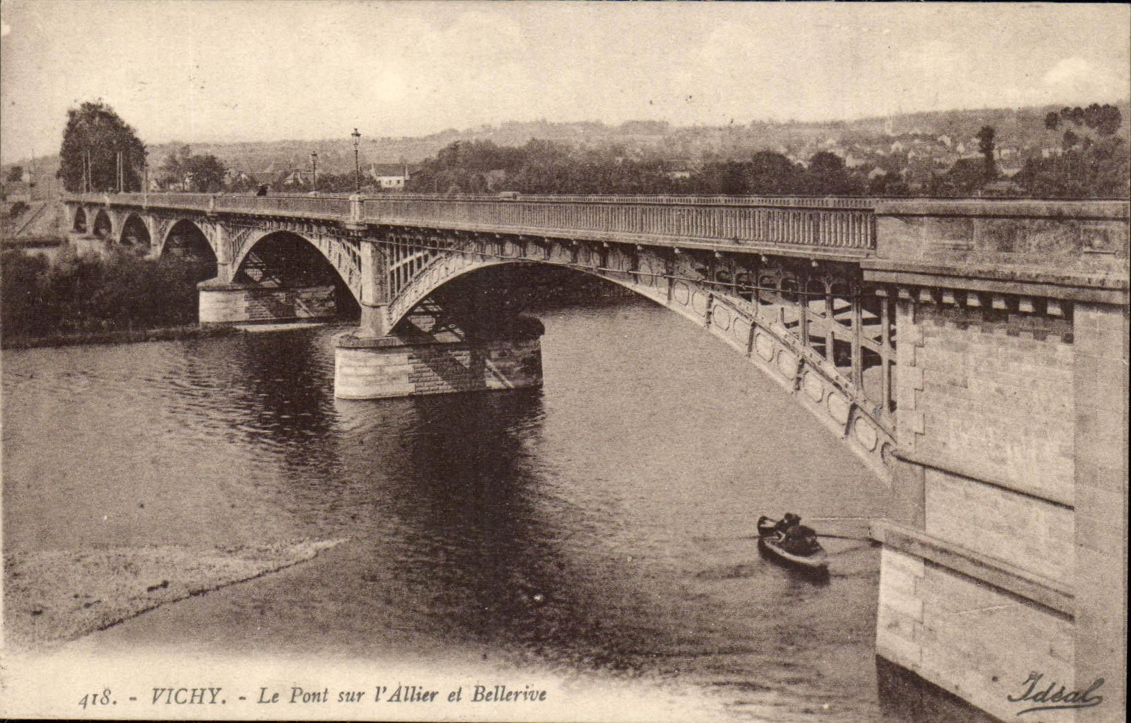 Vichy CPA Le pont sur l'Allier et Bellerive