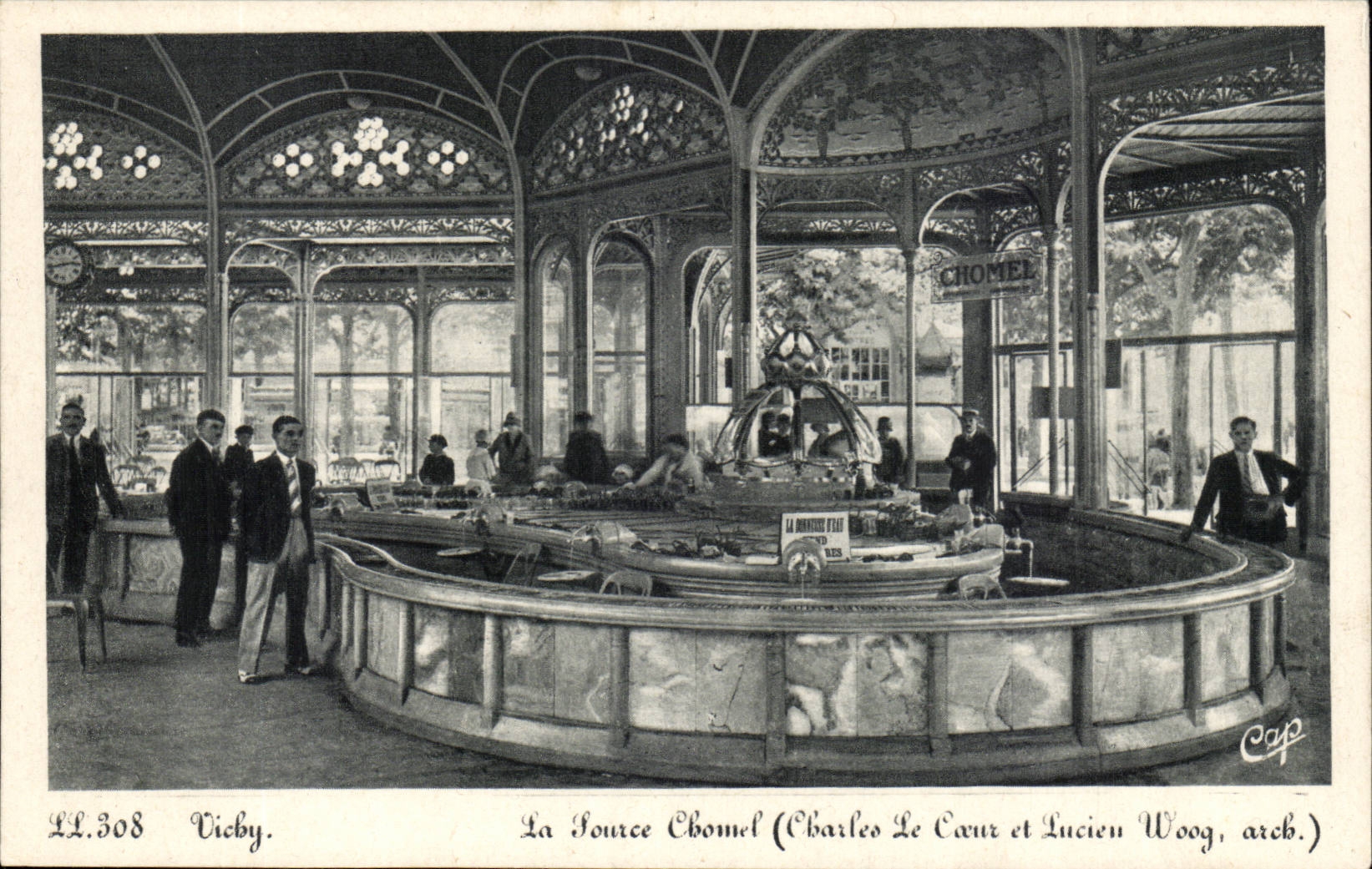 Vichy CPA la source Choiseul (Charles le Coeur et Lucien Woog)
