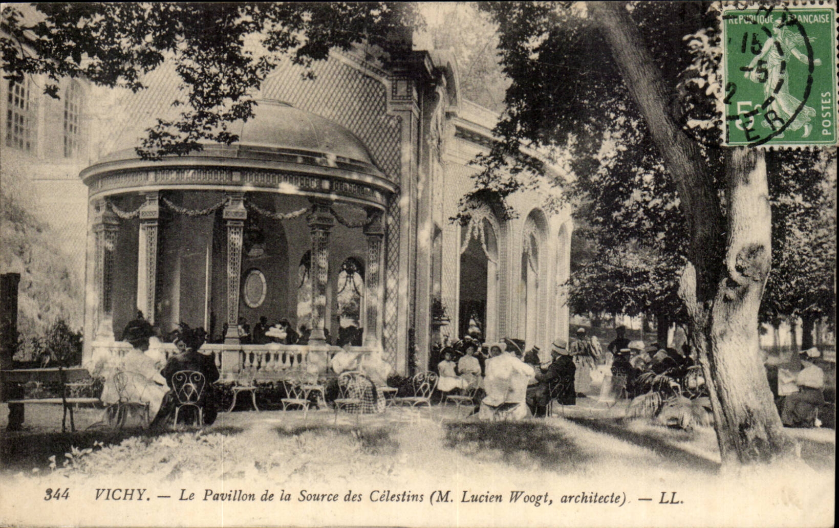 Vichy CPA Le pavillon de la source des CElestins (Lucien Woogt architecte)