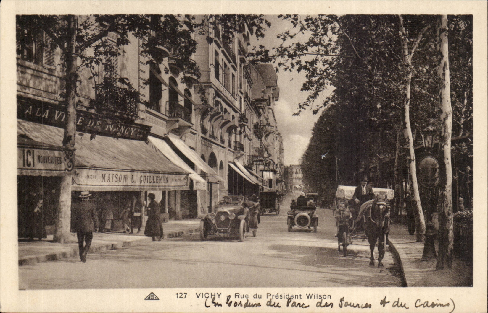 Vichy CPA Rue du President Wilson 