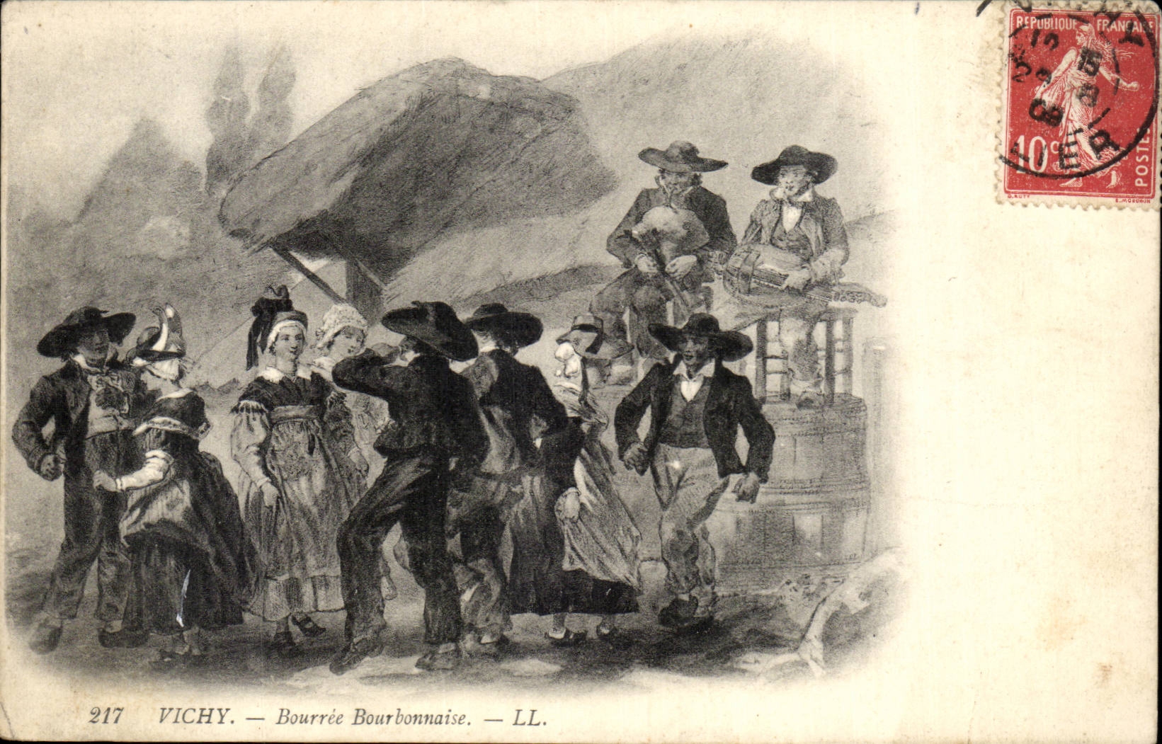 Vichy CPA Bourree Bourbonnaise