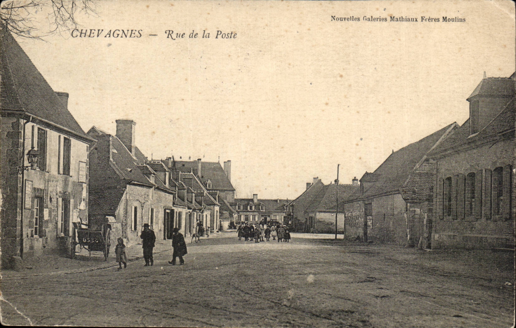 Chevagnes CPA Street of the Post office