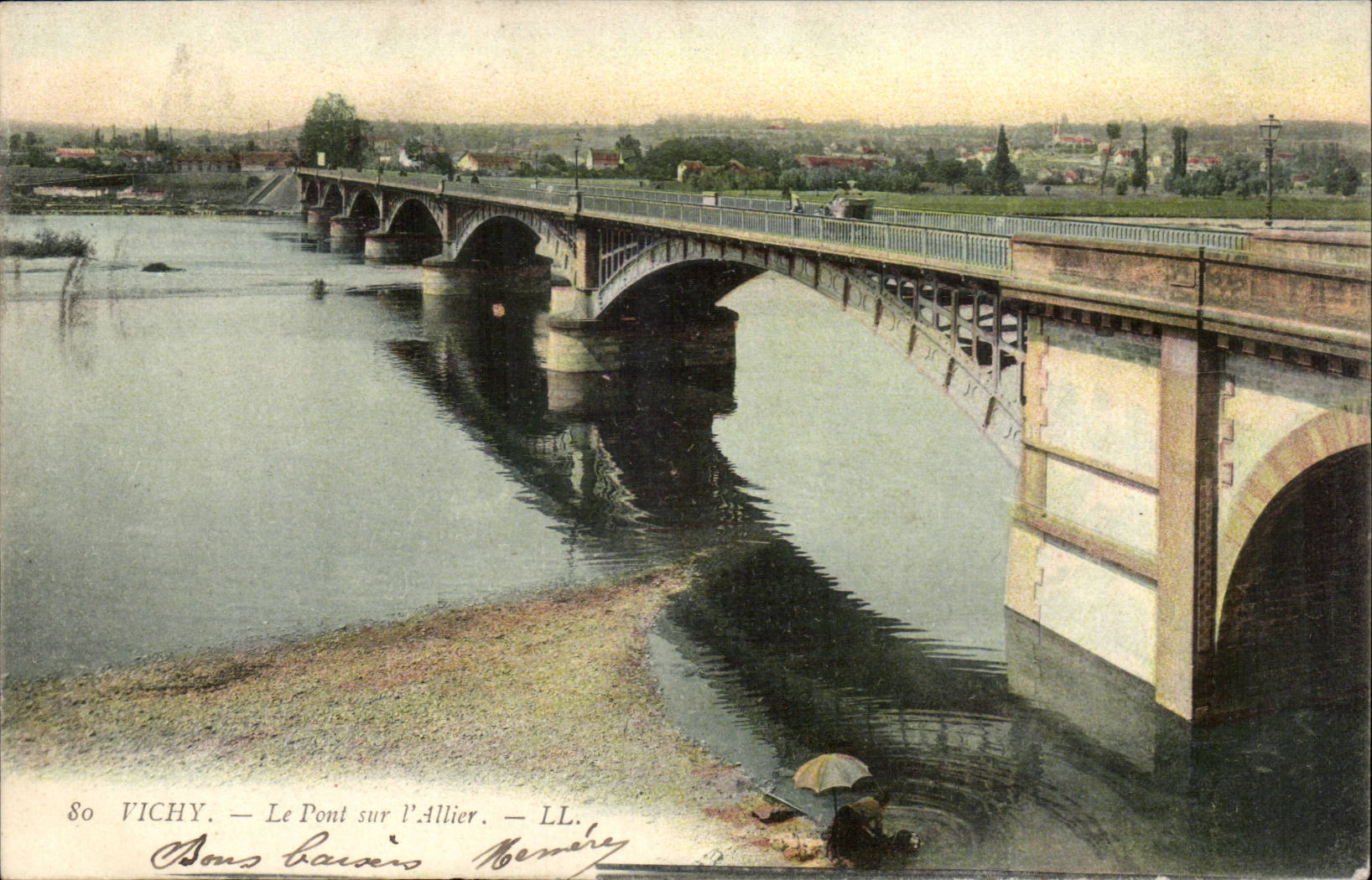Vichy - Le Pont sur l'Allier - CPA 